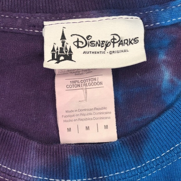 Disney Parks Resort Mickey Mouse Rainbow Tie Dye Shirt | Size Medium - Picture 3 of 4